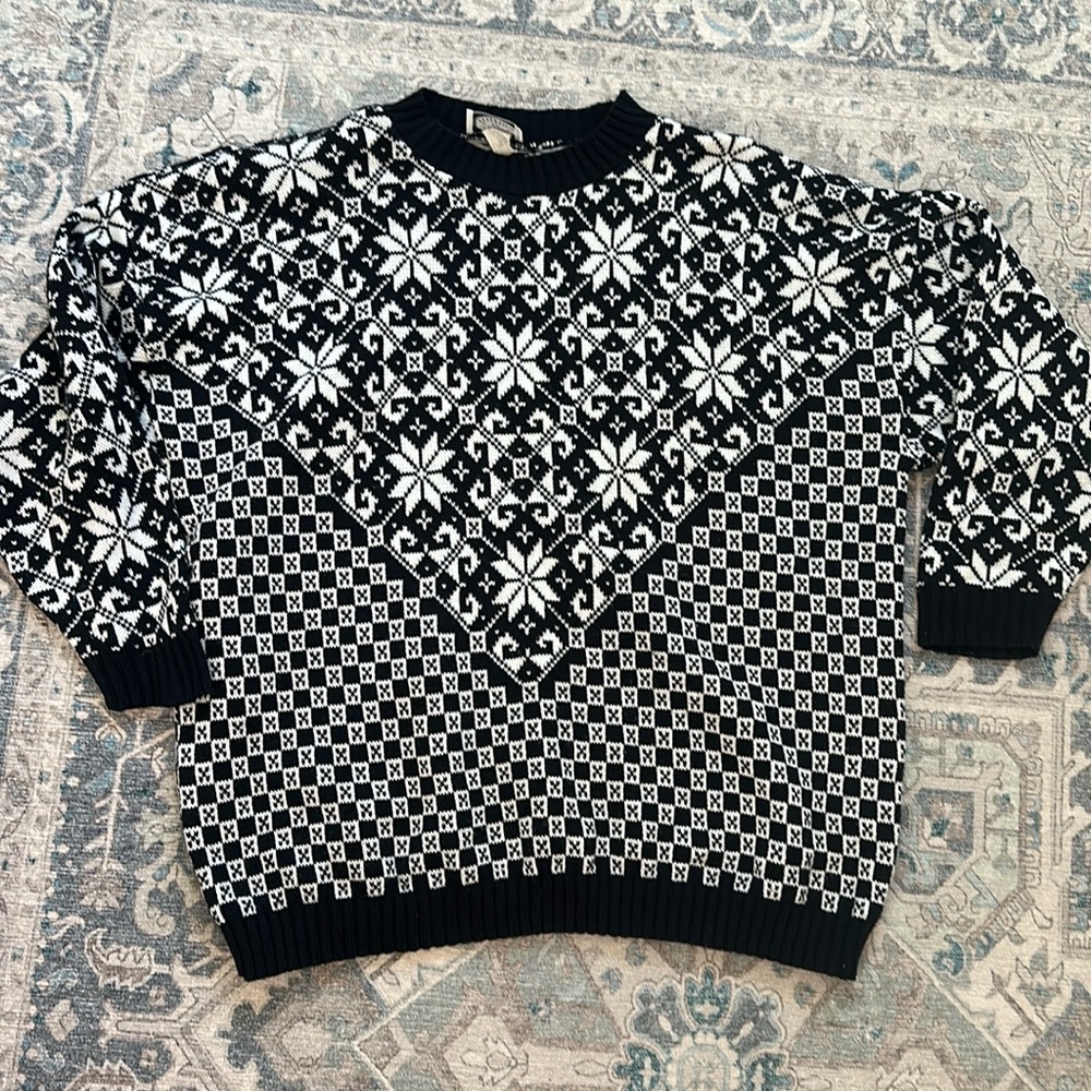 Vintage Fair Isle Sweater Large